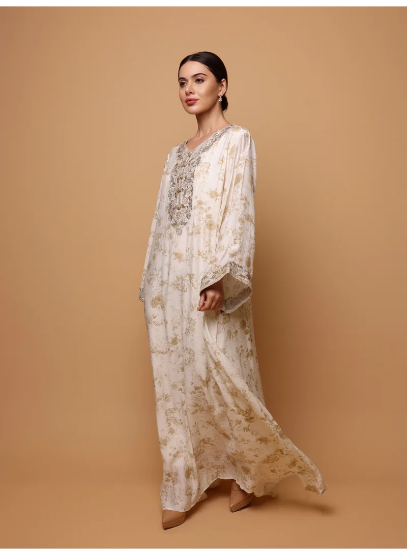 IKKXA Ikkxa Shaden Jalabiya IK6040 Brown